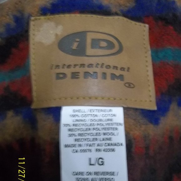 ID Wear Blue Denim Jacket with Vest Lining - Picture 7 of 7